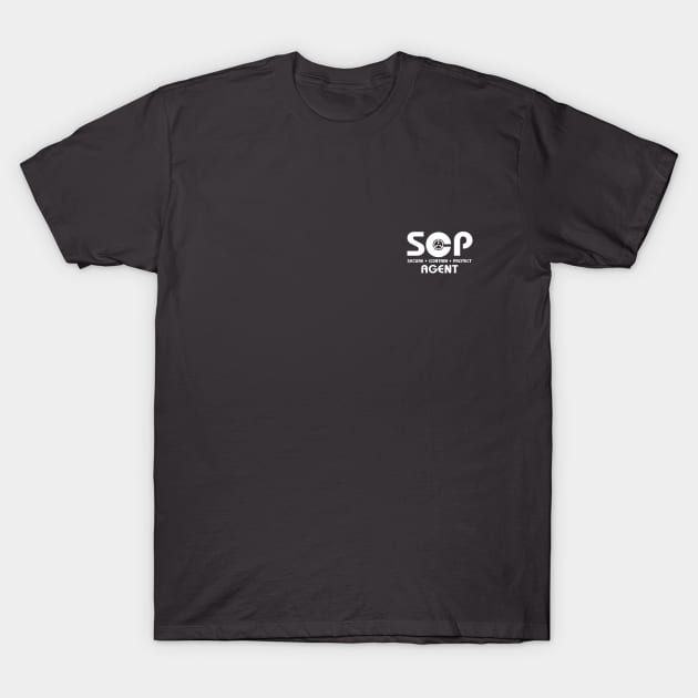 SCP Foundation Pocket Print T-Shirt by Perpetual Brunch